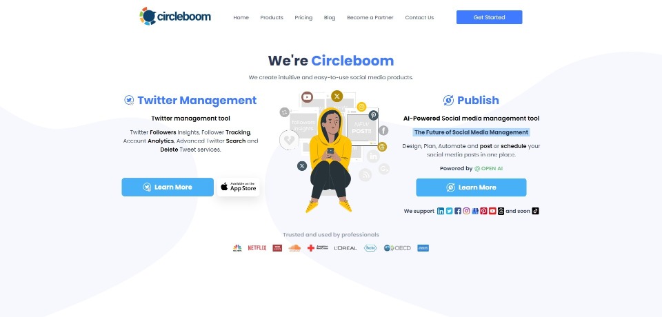 Circleboom landing page