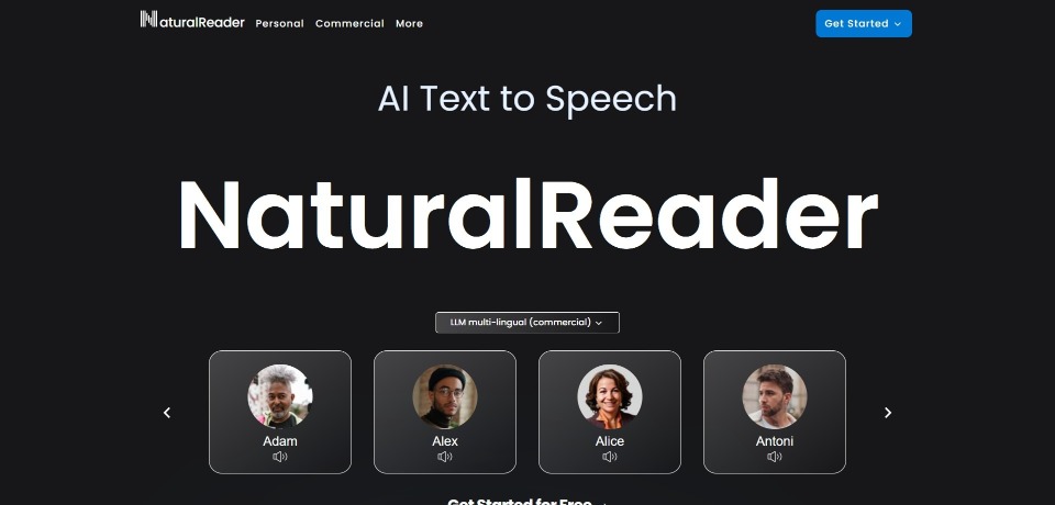 NaturalReaders landing page