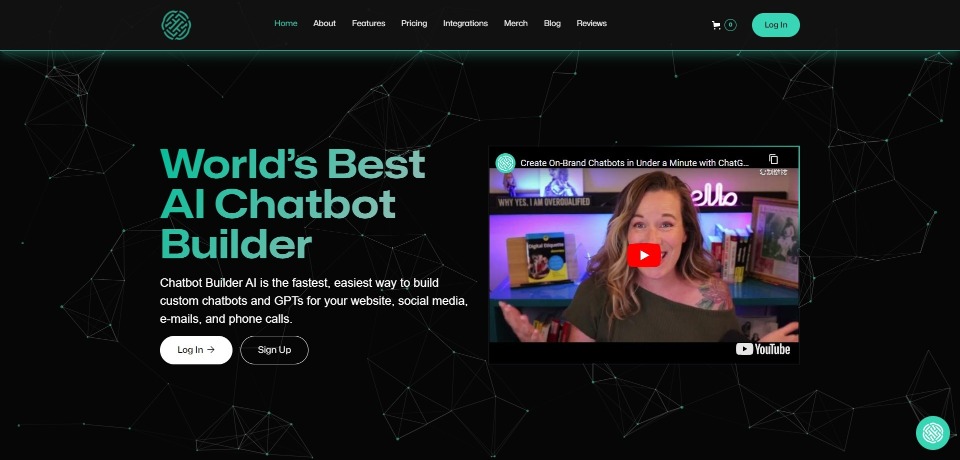 Chatbot Builder AI landing page