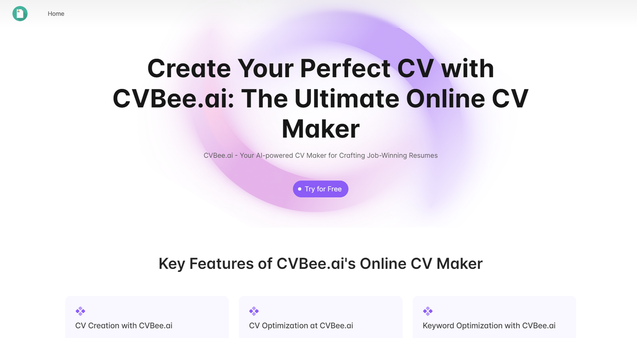 CVBee.ai: AI CV Maker Free Online